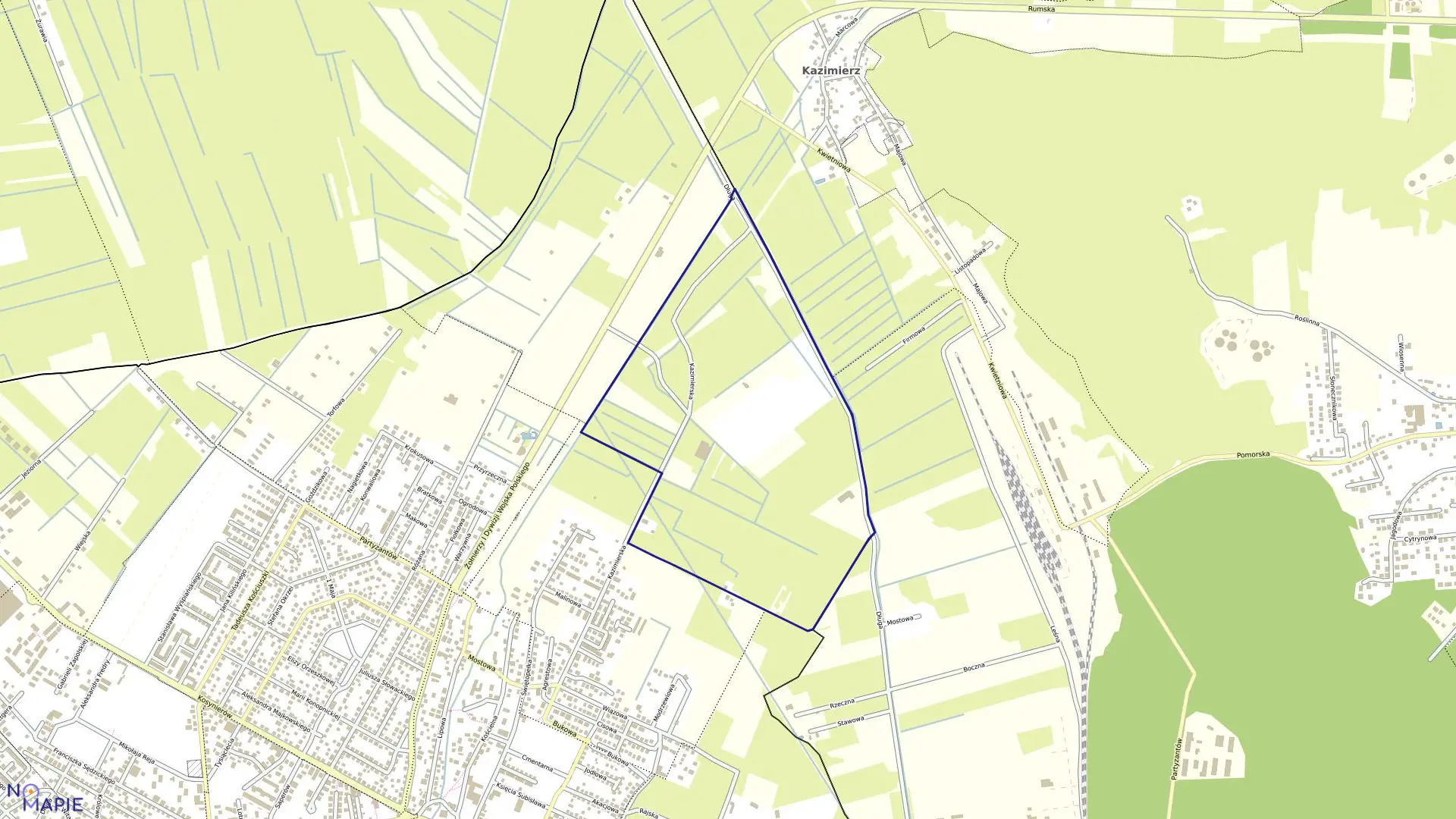 Mapa obrębu Rumia 05 w mieście Rumia